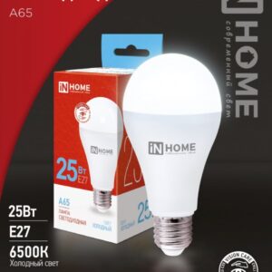 Лампа сд LED-A65-VC 25Вт 230В Е27 6500К 2380Лм IN HOME