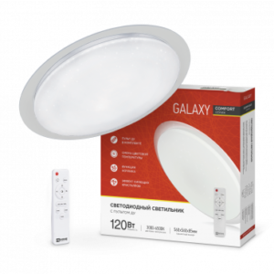 Светильник сд COMFORT GALAXY 120Вт 230В 3000-6500K 9600Лм 560x85мм с пультом ДУ IN HOME