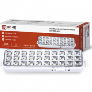 Светильник сд ав СБА 1098-30DC 30 LED 1.2Ah lithium battery DC IN HOME