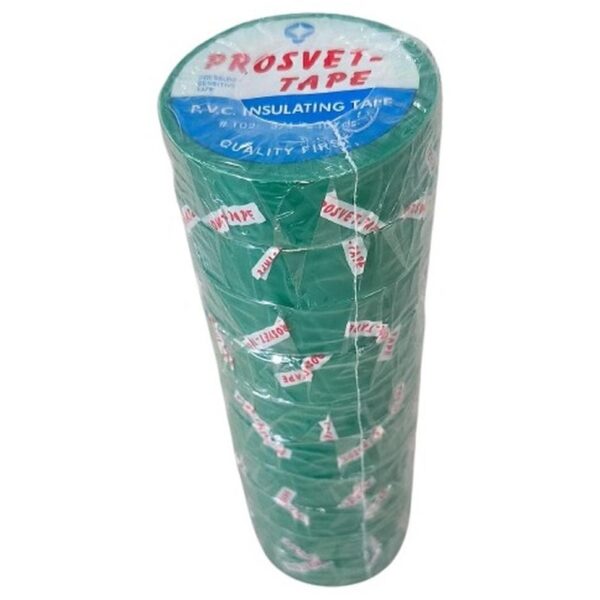 Изолента ПВХ 10м зелёная PROSVET