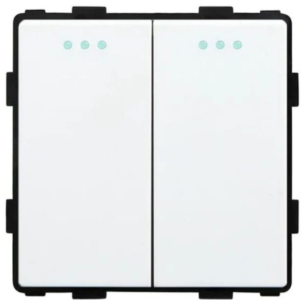 MP004-WT Белый двойной выключатель 2g1w 250V-10A