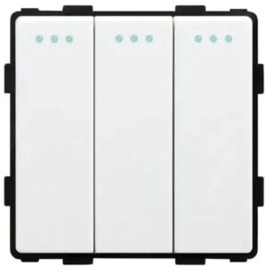 MP006-WT Белый тройной выключатель 3g1w 250V,10A