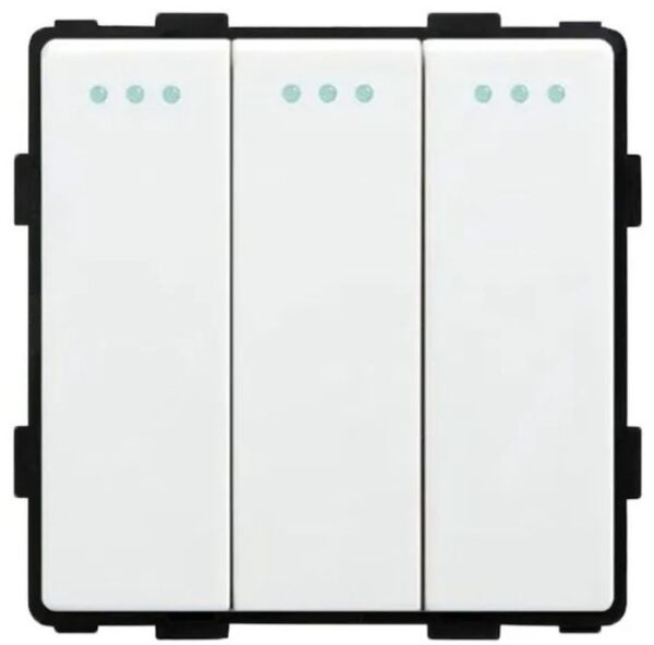 MP006-WT Белый тройной выключатель 3g1w 250V,10A