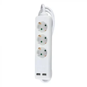 Колодка со шнуром  ПРОГРЕСС  STANDARD  с/з  USB  3 входа  3 м  3*1.00 мм  (1*40)
